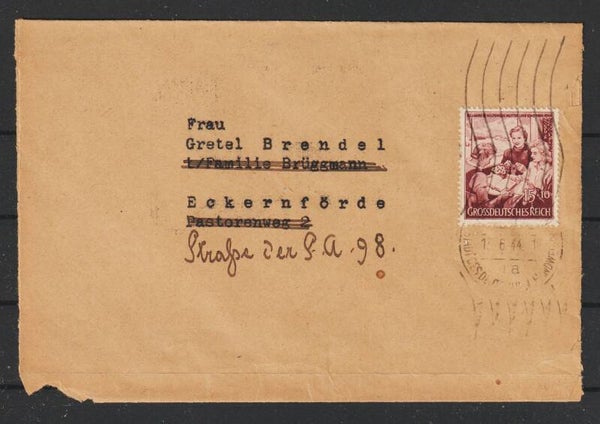 MiNr. 872 auf Brief FRANKFURT (MAIN) 13.6.44  (s30068)