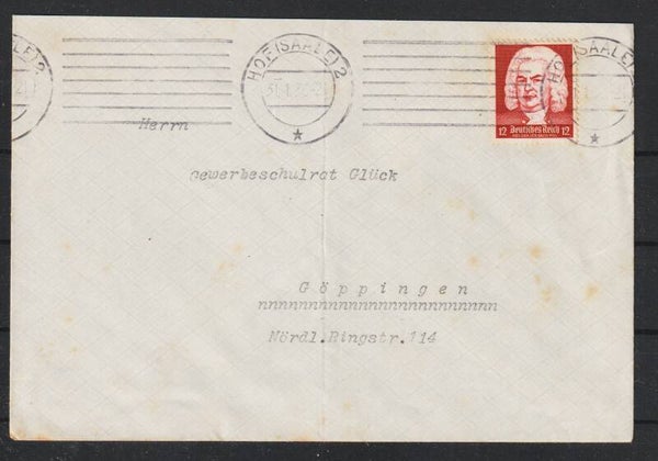 MiNr. 574 auf Brief  HOF (SAALE) 31.1.36  (s30082)