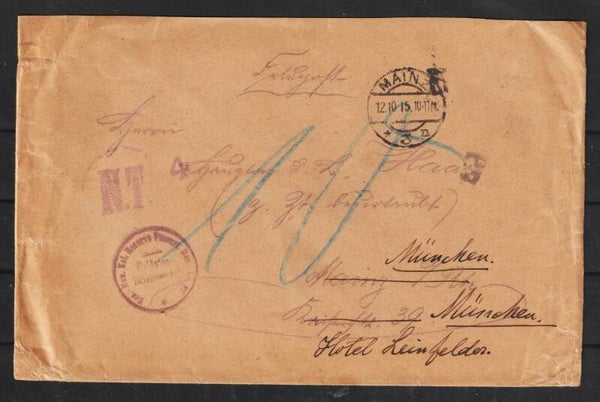 Feldpostbrief vom 12.10.15  (s30118)