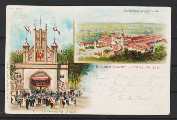 MiNr. 46 Litho "Berliner Gewerbeausstellung 1896" BERLIN 13.7.96  (s30156)