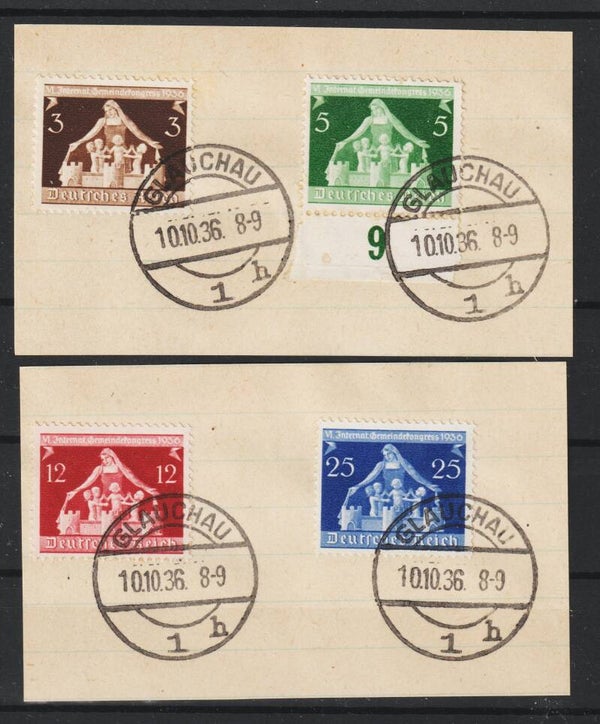 MiNr. 617-620 Briefstücke  (s30156)