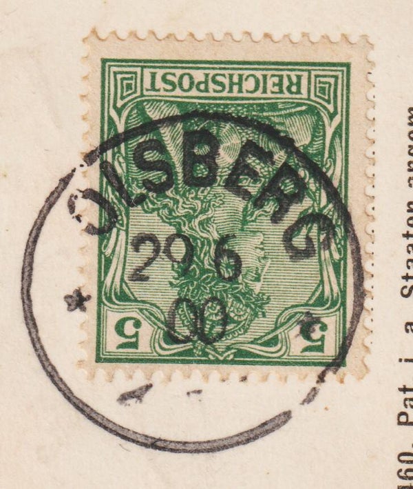 MiNr. 55 Einzelfrankatur auf Postkarte  OLSBERG  29.6.00  (s30164)