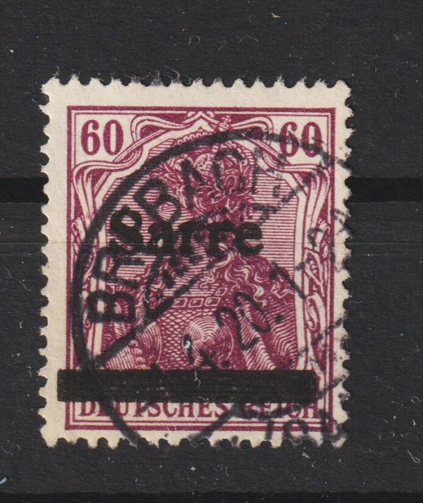 Saar  MiNr. 14 gestempelt