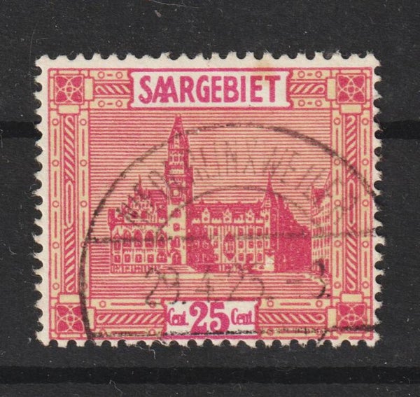 Saar MiNr. 89 gestempelt, Plattenfehler II