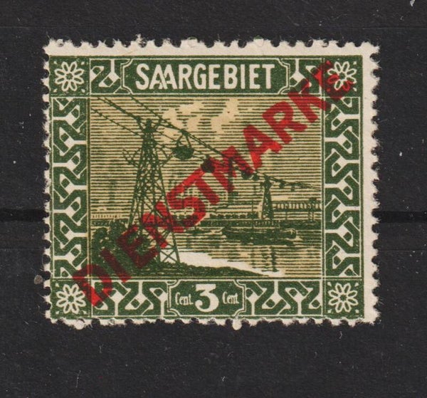 Saar MiNr. D 1 IV ungebraucht *