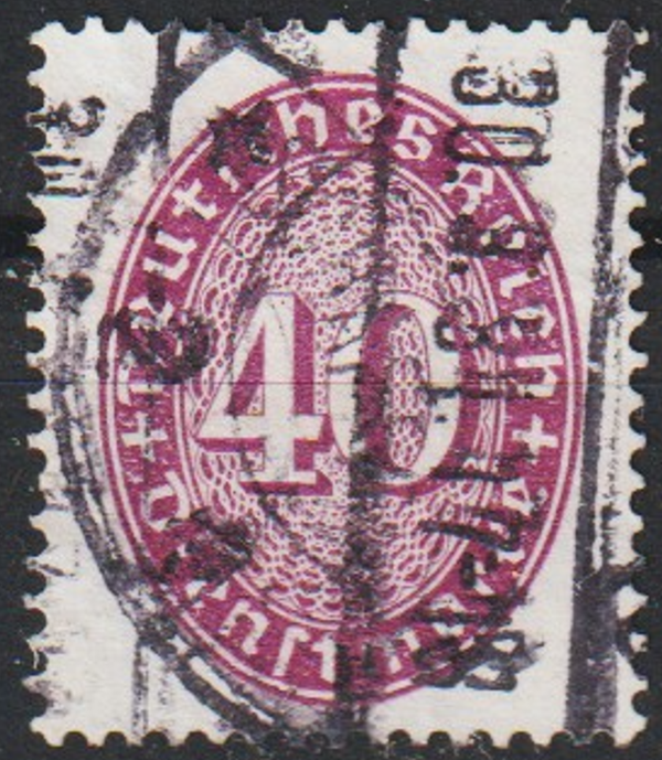 MiNr D 121 Y gestempelt, geprüft  (ad27)