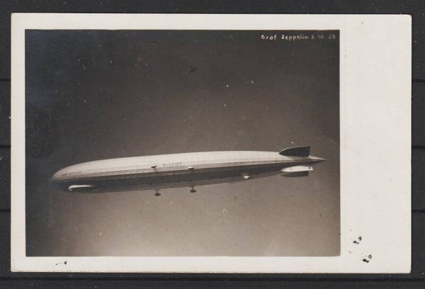 Zeppelin-Foto Karte