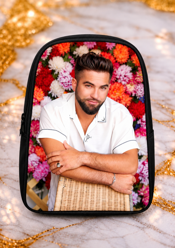 Sac à dos Kendji Girac 40 x 30 cm – Sac fan musique, concert et loisirs – LTDF Création