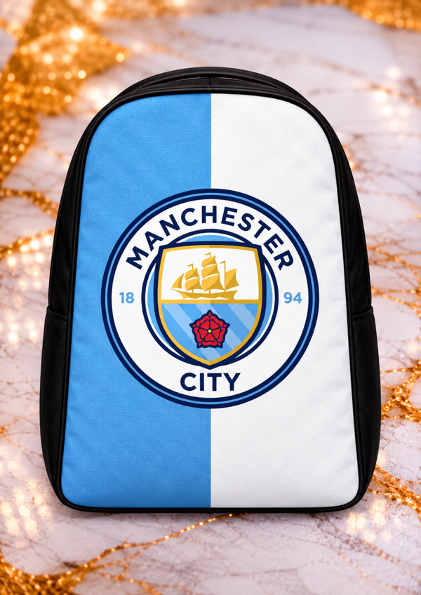 Sac à dos Manchester City 40 x 30 cm – Sac fan football – LTDF Création
