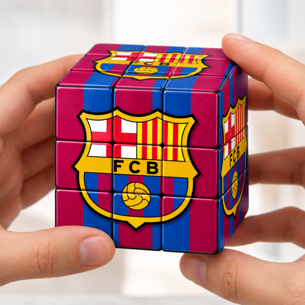 Rubik's Cube FC Barcelone – Cadeau Fan Barça, Puzzle & Objet Collector | LTDF Création