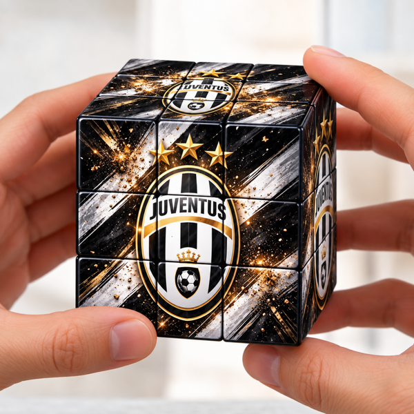 Rubik's Cube Juventus – Cadeau Fan, Puzzle & Objet Collector | LTDF Création