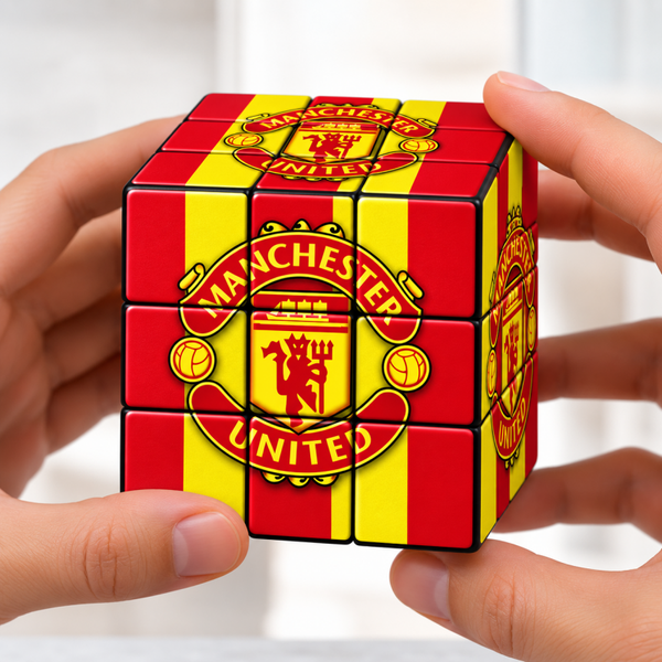 Rubik's Cube Manchester United – Cadeau Fan, Puzzle & Objet Collector | LTDF Création