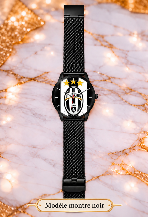 Montre Juventus – Montre Équipe de Football, Cadeau Supporter – 3 Coloris – LTDF Création