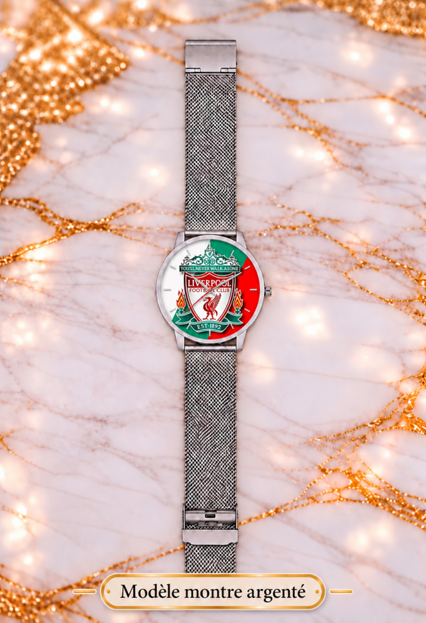 Montre Liverpool – Montre Équipe de Football, Cadeau Supporter – 3 Coloris – LTDF Création
