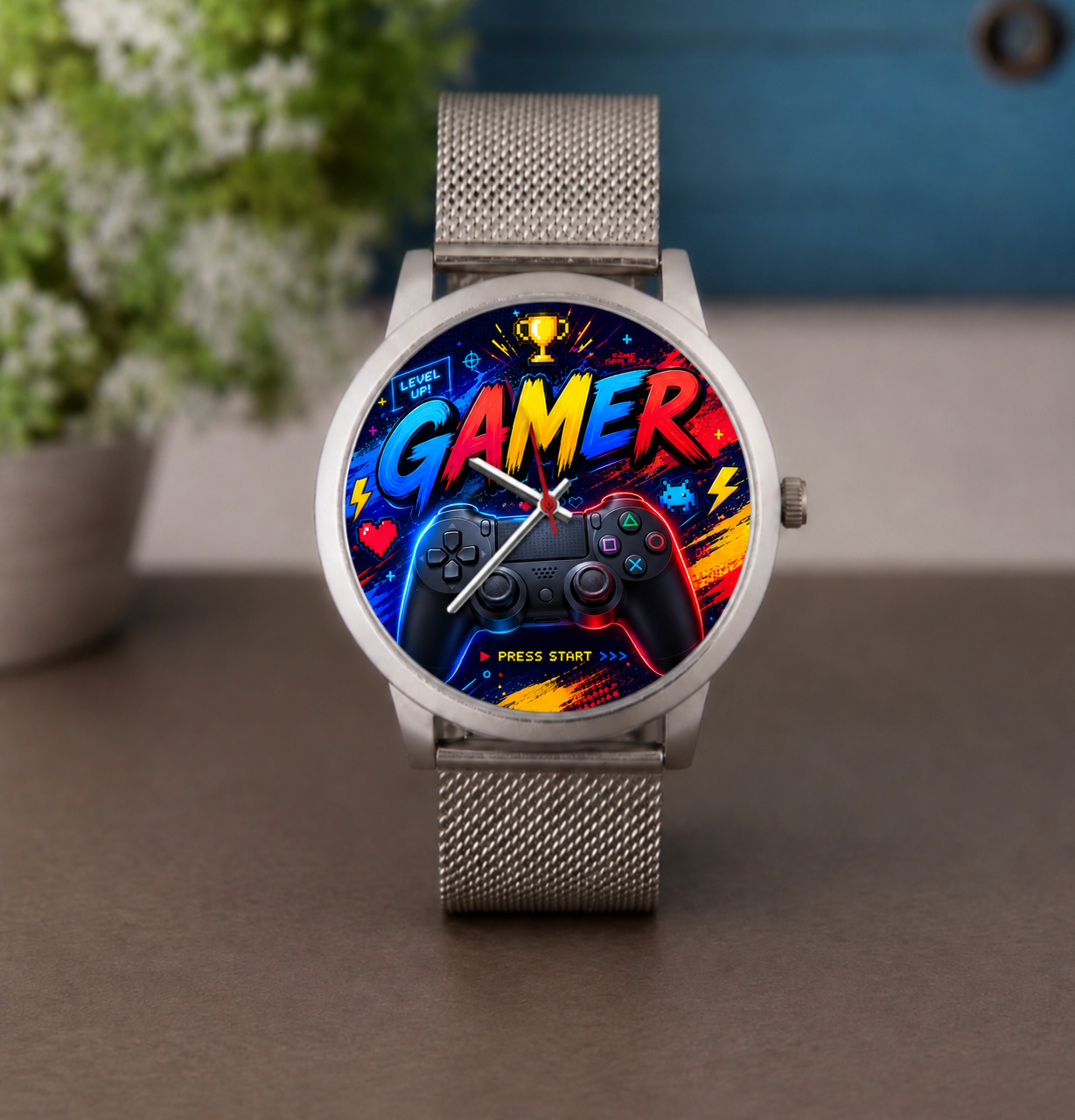 Montre Gamer – Montre Bracelet Logo Gaming et Jeux Vidéo – 3 Coloris – LTDF Création