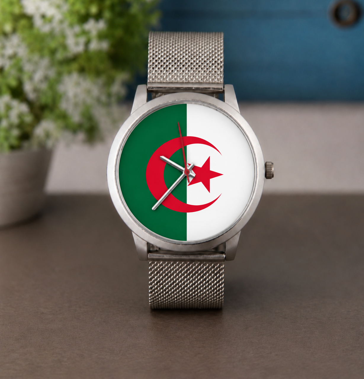 Montre Algérie – Montre Bracelet Drapeau Algérien – 3 Coloris – LTDF Création