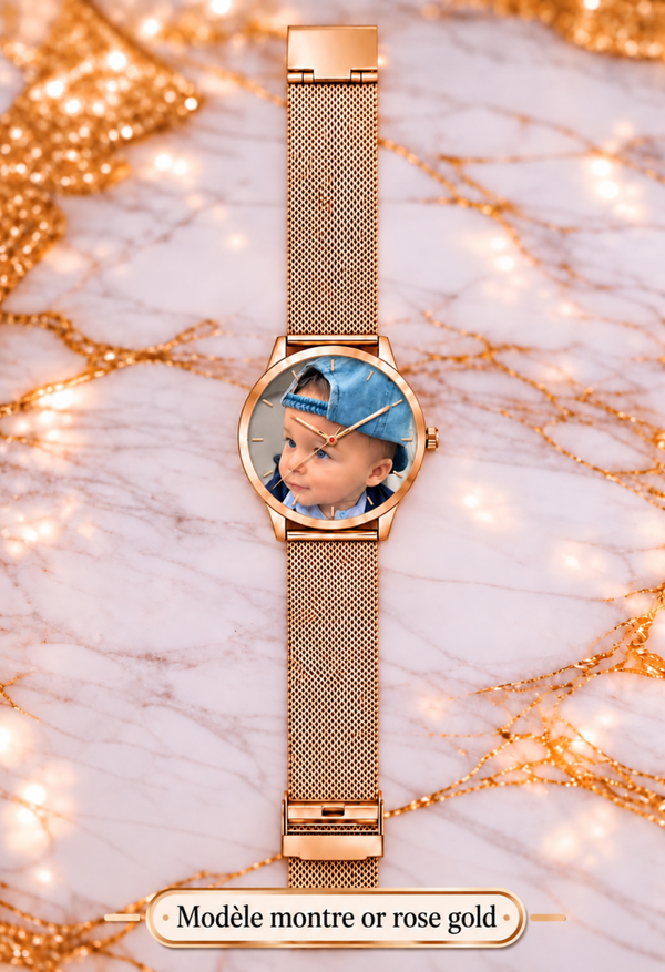 Montre personnalisée avec photo ou texte – Cadeau unique | LTDF Création