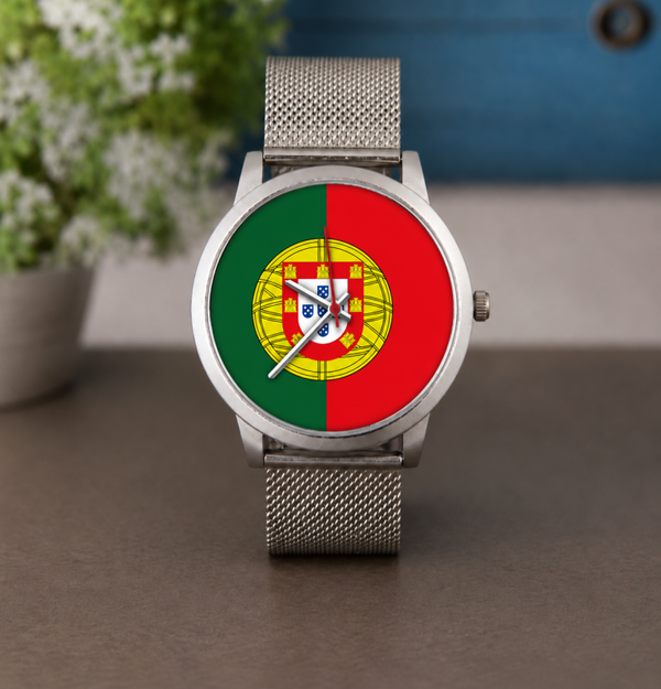 Montre Portugal – Montre Bracelet Drapeau Portugais – 3 Coloris – LTDF Création