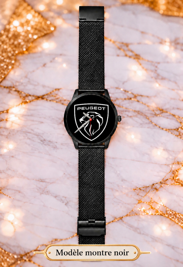 Montre Peugeot – Montre Bracelet Style Automobile – 3 Coloris – LTDF Création