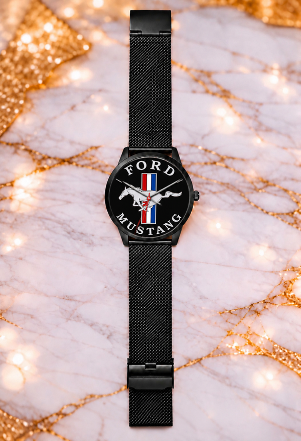 Montre Ford Mustang – Montre Bracelet Style Automobile et Sportif – 3 Coloris – LTDF Création