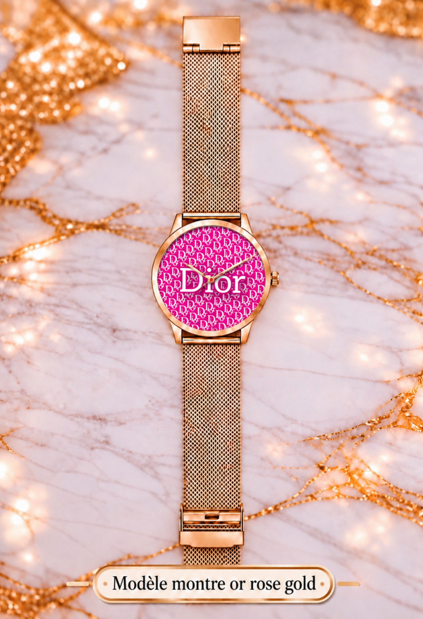 Montre Dior – Montre Bracelet Style Chic et Élégant – 3 Coloris – LTDF Création