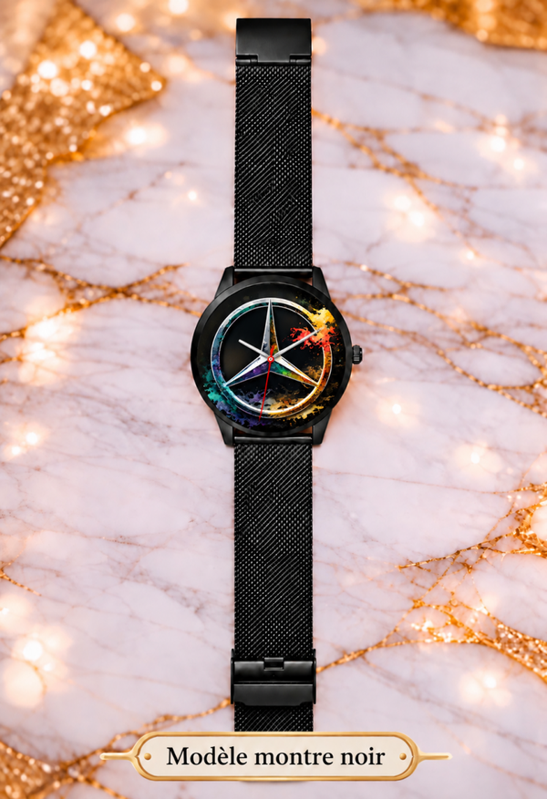 Montre Mercedes-Benz – Montre Bracelet Style Automobile et Élégant – 3 Coloris – LTDF Création