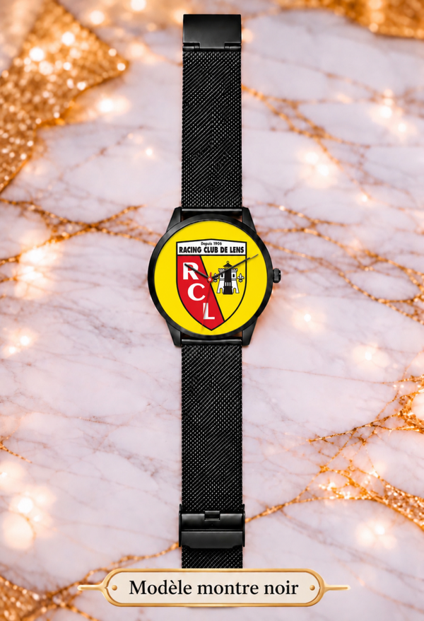 Montre RC Lens (RCL) – Montre Bracelet Style Football – 3 Coloris – LTDF Création