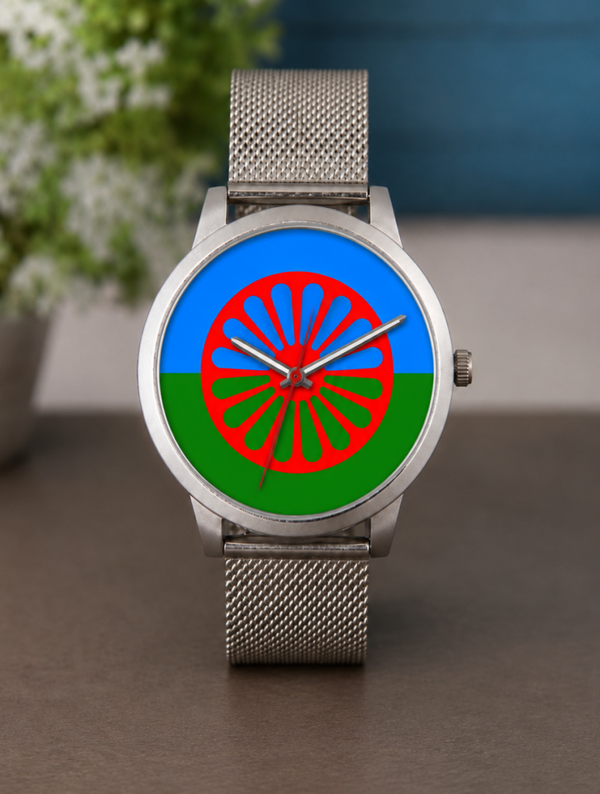 Montre Drapeaux Voyageurs Gitans – Montre Bracelet Originale – 3 Coloris – LTDF Création