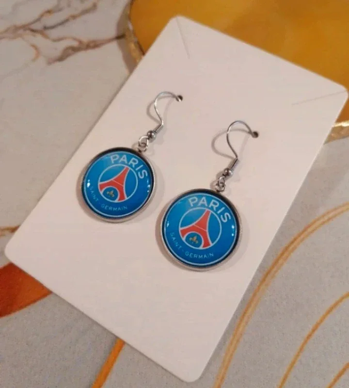 Boucles d’Oreilles Paris Saint-Germain – Bijoux PSG Acier Inoxydable | LTDF Création