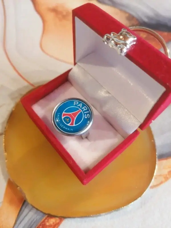 Bague Paris Saint-Germain Ajustable – Bague PSG Acier Inoxydable | LTDF Création