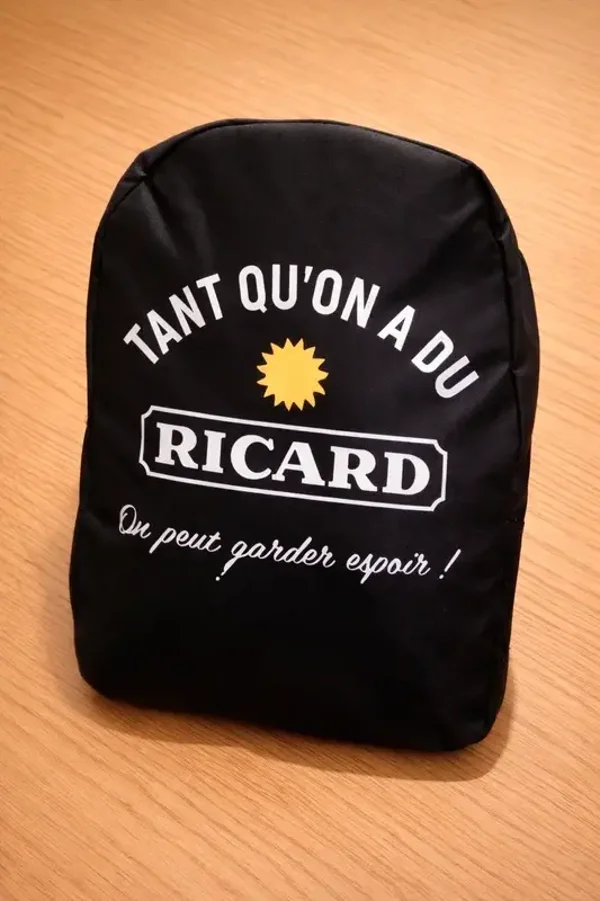 Sac Noir « Tant qu’on a du Ricard on peut garder espoir »