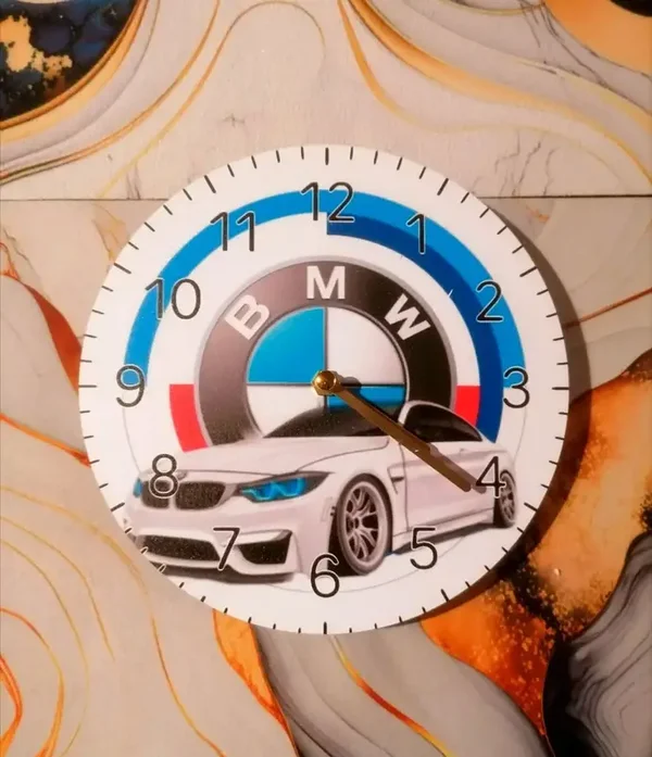 Horloge Murale BMW 50 Ans – Horloge Décorative 20 cm Passion Automobile | LTDF Création