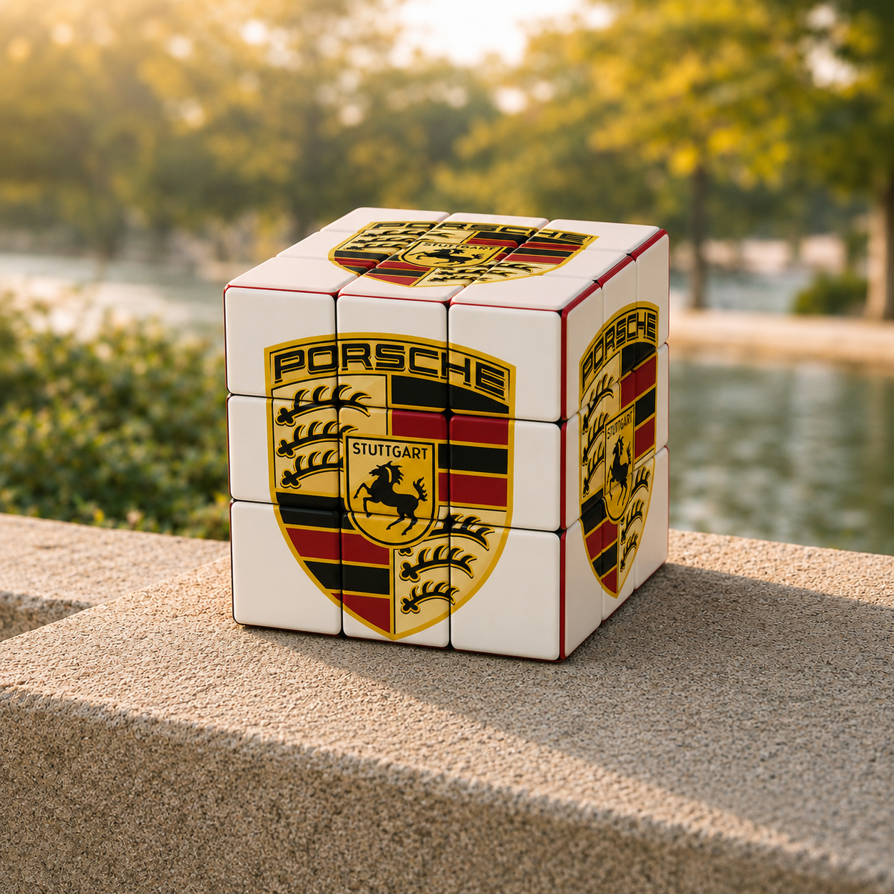 Rubik's Cube Porsche | Cube Puzzle Original Automobile | LTDF Création