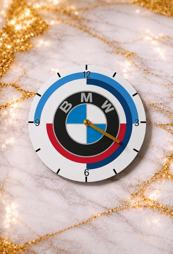 Horloge Murale BMW 20 cm – Horloge Décorative Automobile | Boutique LTDF Création