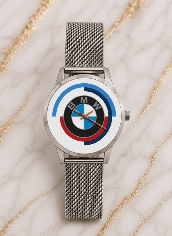 Montre Bracelet BMW Logo 50 Ans – Acier Inoxydable 24 cm
