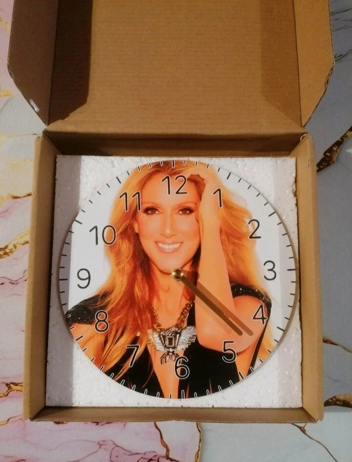 Horloge Murale Céline Dion 20 cm – Horloge Décorative Fan Musique | Boutique LTDF Création