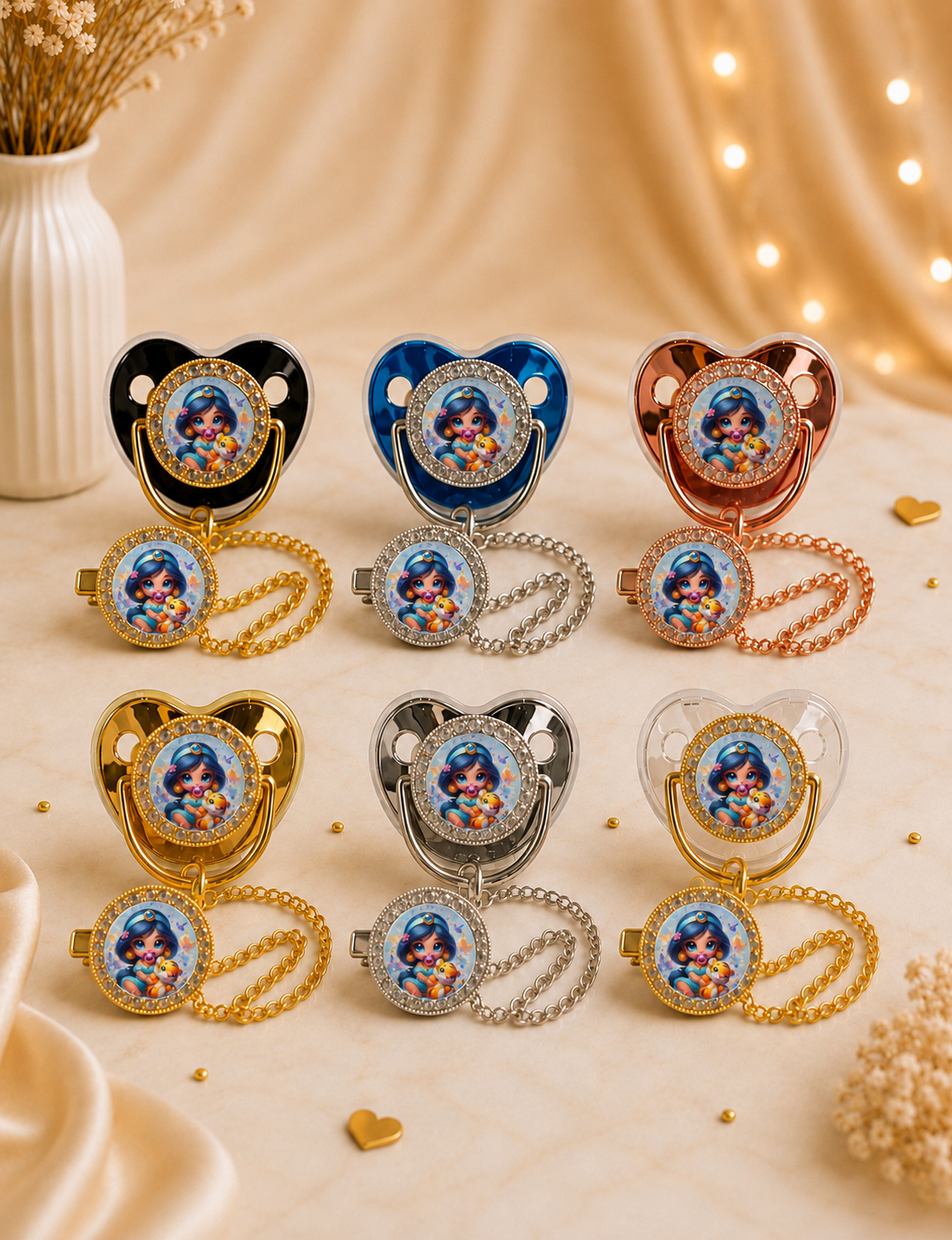 Tétine Strass Jasmine Disney Baby Princesse – Une touche de magie dès les premiers jours