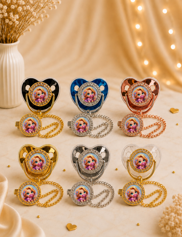 Tétine Strass Raiponce Disney Baby Princesse – Une touche de magie dès les premiers jours