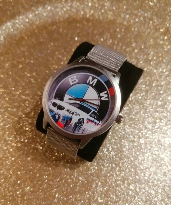 Montre BMW Voiture 24 cm – Montre Bracelet Métal Acier Inoxydable | Boutique LTDF Création