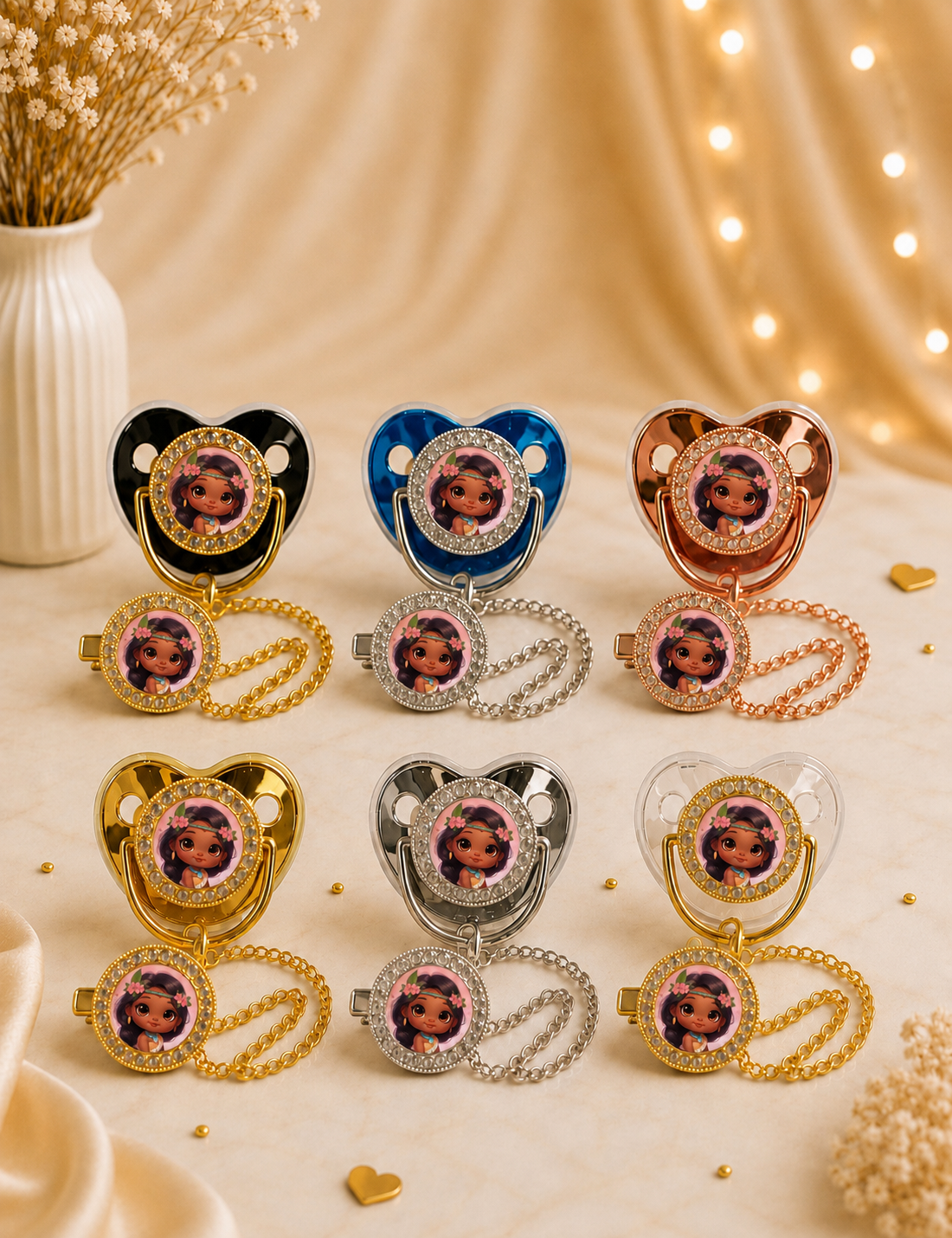 Tétine Strass Pocahontas Disney Baby Princesse – Une touche de magie dès les premiers jours