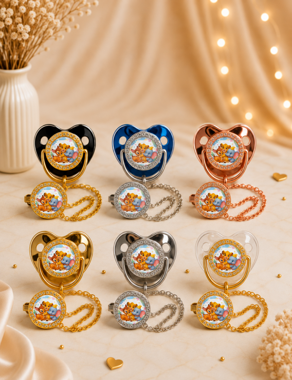 Tétines Strass Simba, Bambi & Dumbo – La magie Disney dès les premiers jours