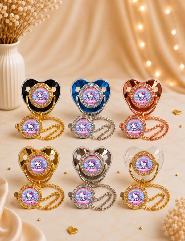 Tétine Strass inspirée de l’univers Hello Kitty – Une touche de douceur dès les premiers jours