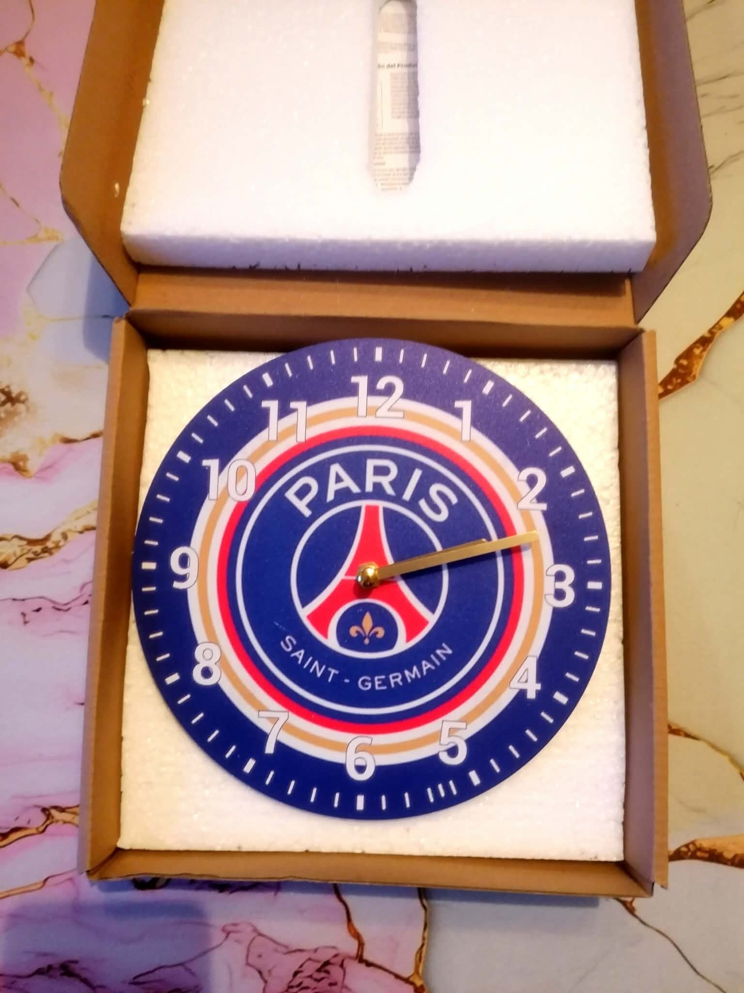 Horloge Murale Paris Saint-Germain 20 cm – Horloge Décorative PSG | Boutique LTDF Création