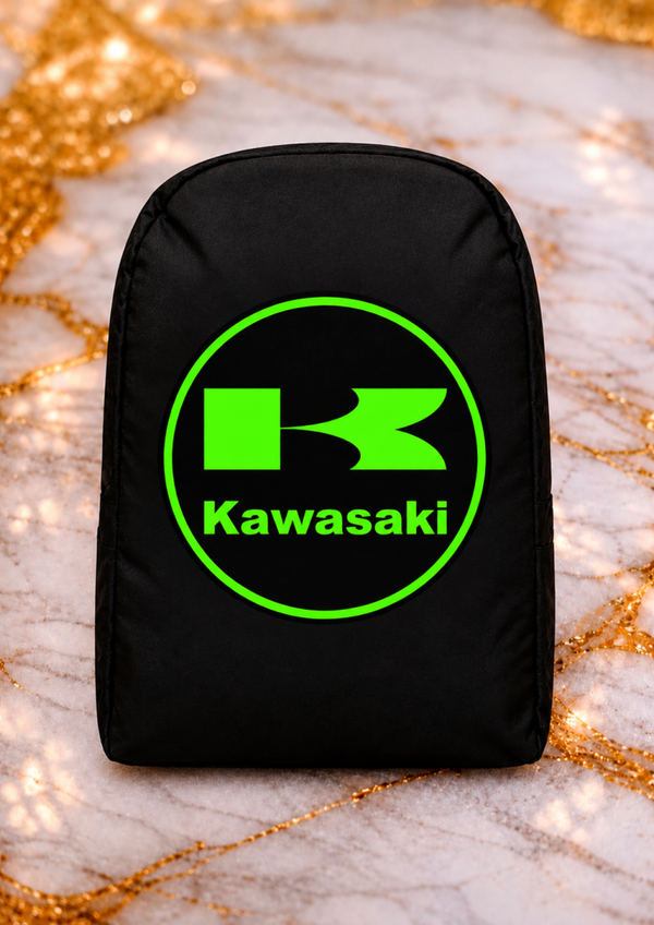 Sac à dos Kawasaki 40 x 30 cm – Sac moto, sport et loisirs – LTDF Création