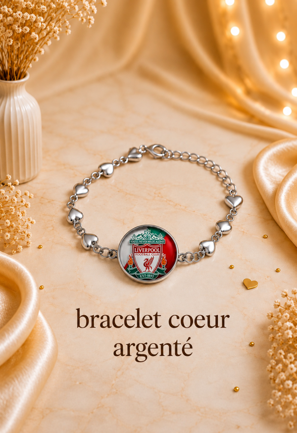 Collection Bijoux Liverpool FC – Colliers, Bracelets, Bagues, Boucles d’Oreilles et Porte-Clés Strass pour Supporters de Liverpool