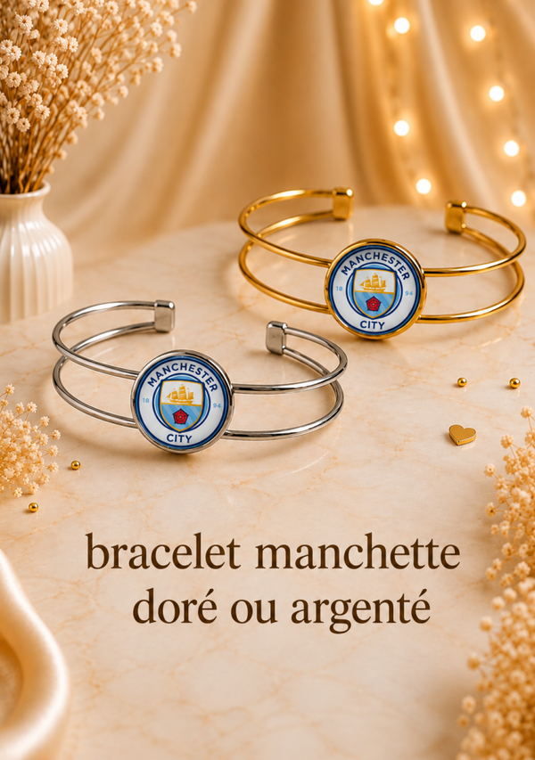Collection Bijoux Manchester City – Colliers, Bracelets, Bagues, Boucles d’Oreilles et Porte-Clés Strass pour Supporters des Citizens