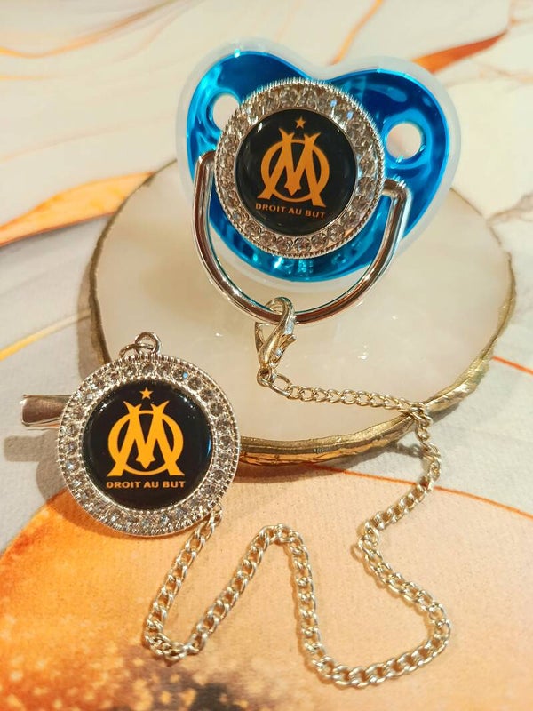 Tétine Olympique de Marseille avec Attache
