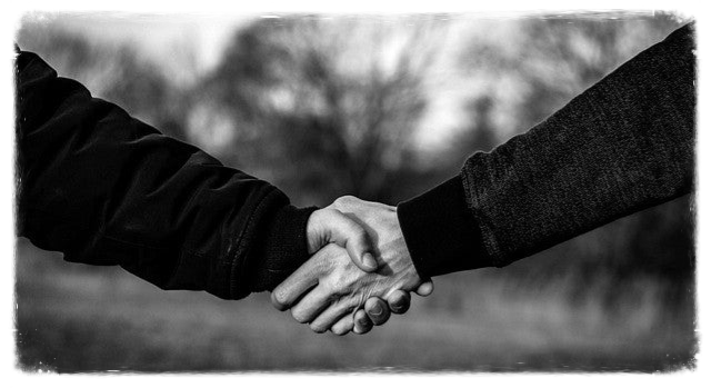 Handshake Frieden und Diplomatie