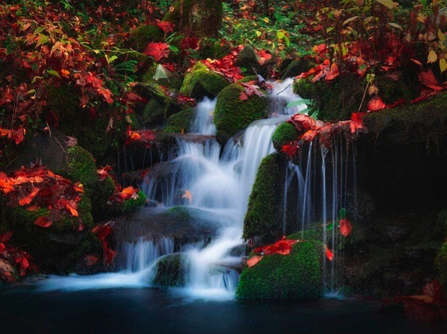 Wasserfall Frieden und Diplomatie