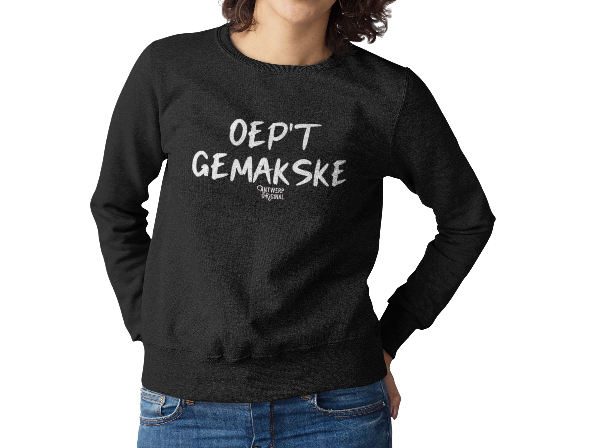 Sweater " OEP 'T GEMAKSKE"